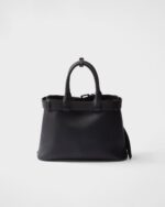 Prada Buckle Small Leather Band Handbag