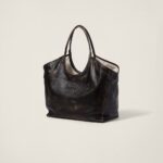 Leather tote bag