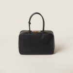 Leather Beau Handbag Black color