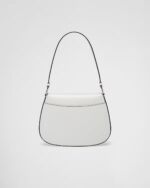 Prada Cleo Small Gloss Leather Flip Shoulder Bag