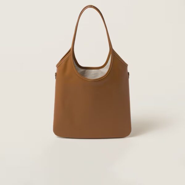 IVY Leather Handbag Cognac color