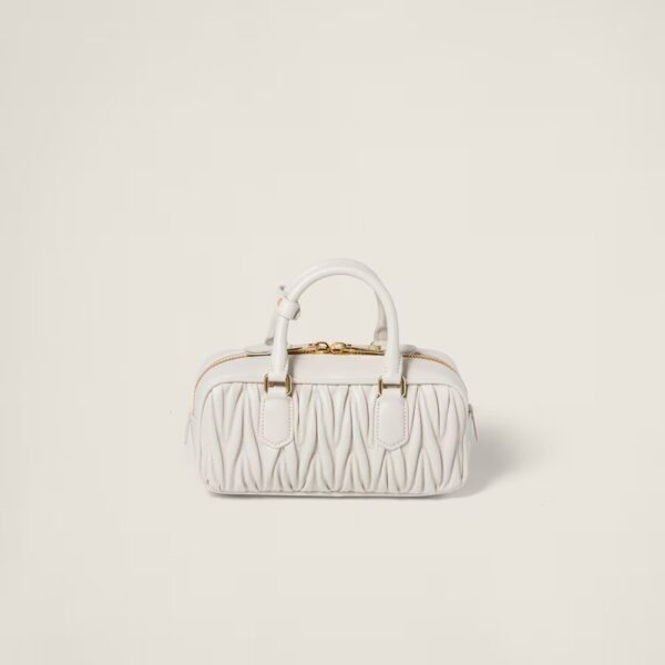 Arcadie Matelassé Small Soft Lamb Leather Handbag