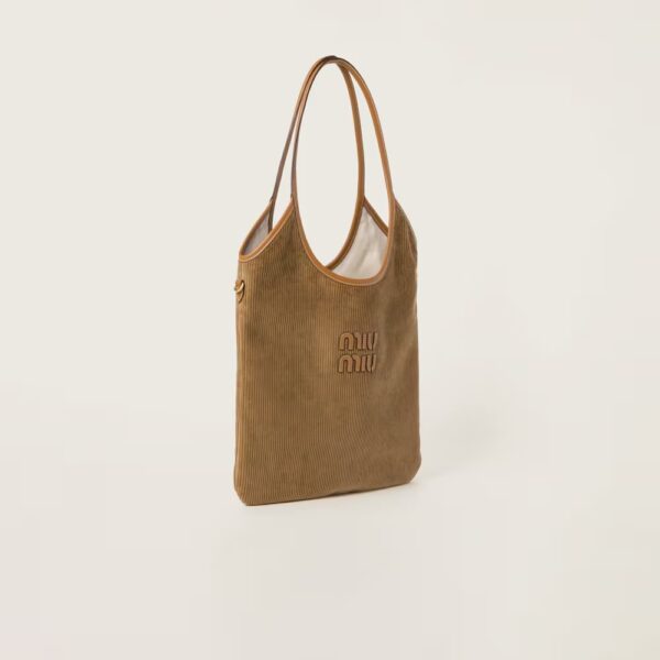 Ivy corduroy texture shopping bag