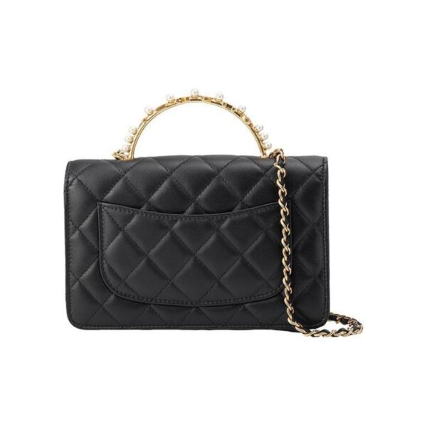 CHANEL WALLET ON CHAIN WITH TOP HANDLE