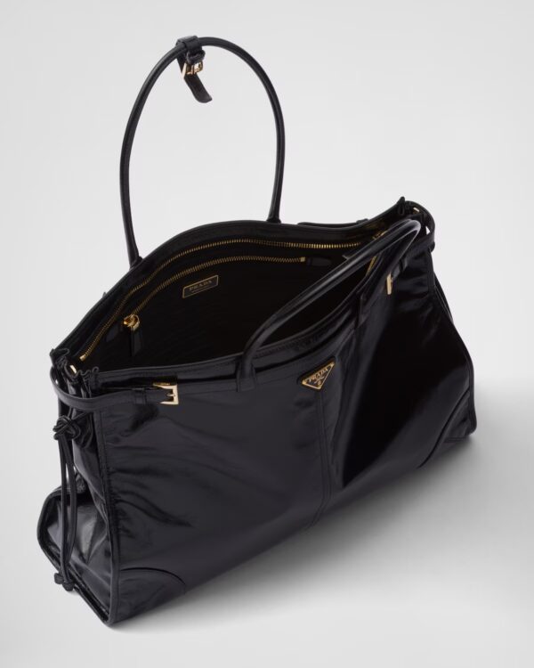 Prada Bonnie Oversized Leather Handbag