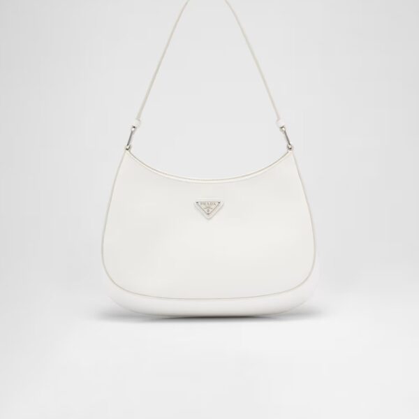 Prada Cleo Glossy Leather Shoulder Bag