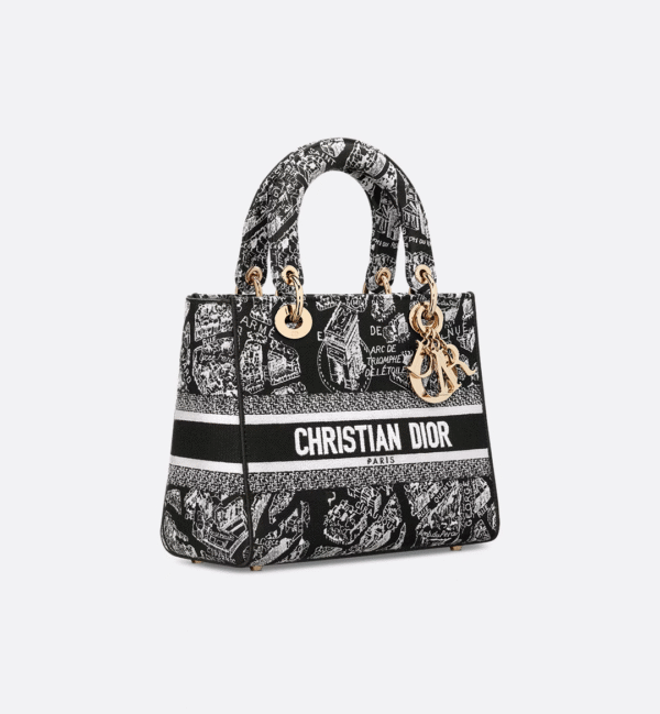 MEDIUM LADY D-LITE BAG Embroidery