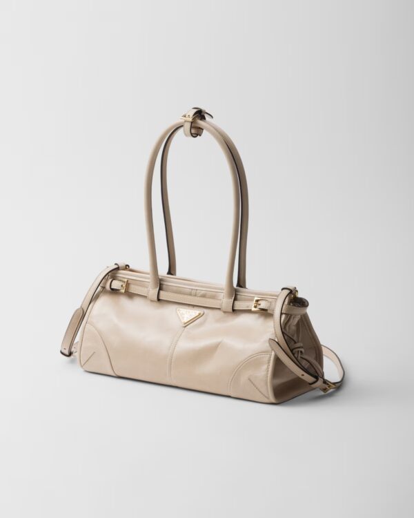 Prada Bonnie Medium Leather Handbag Lilac