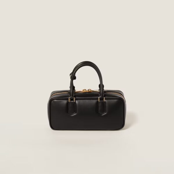 Arcadie Leather  Large Handbag Black Color