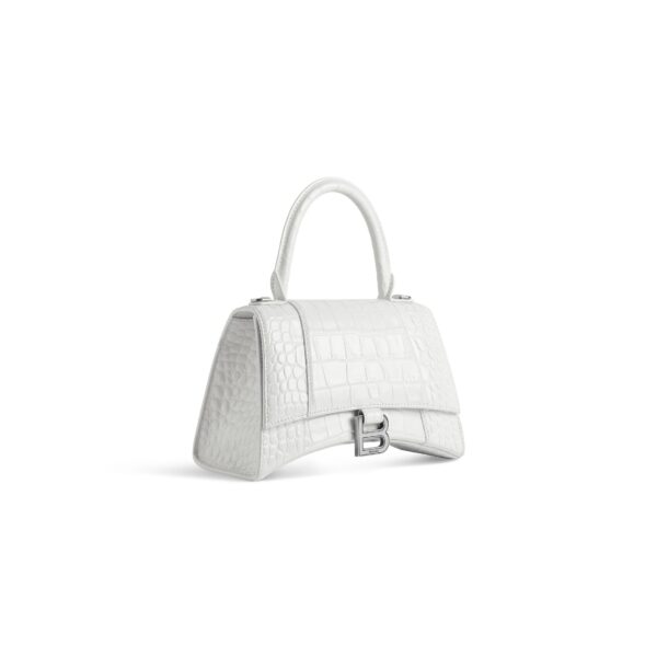 HOURGLASS Crocodile embossed small handbag