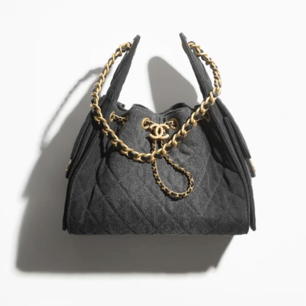CHANEL 25 small denim handbag