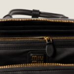 Arcadie Leather  Large Handbag Black Color