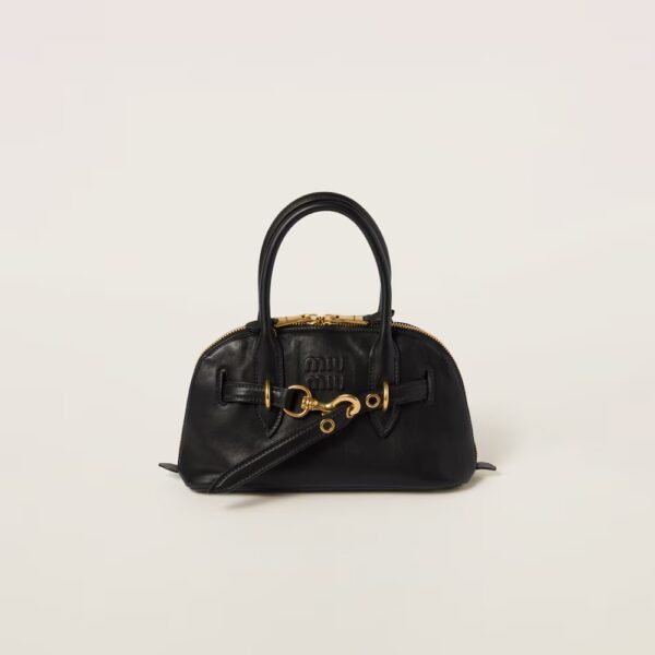 Aventure Nappa Leather Handbag Black