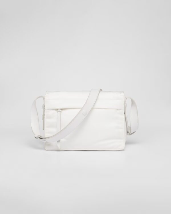 Small-filled Re-Nylon shoulder bag white