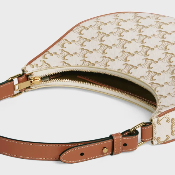 AVA BAG IN TRIOMPHE CANVAS AND CALFSKIN
