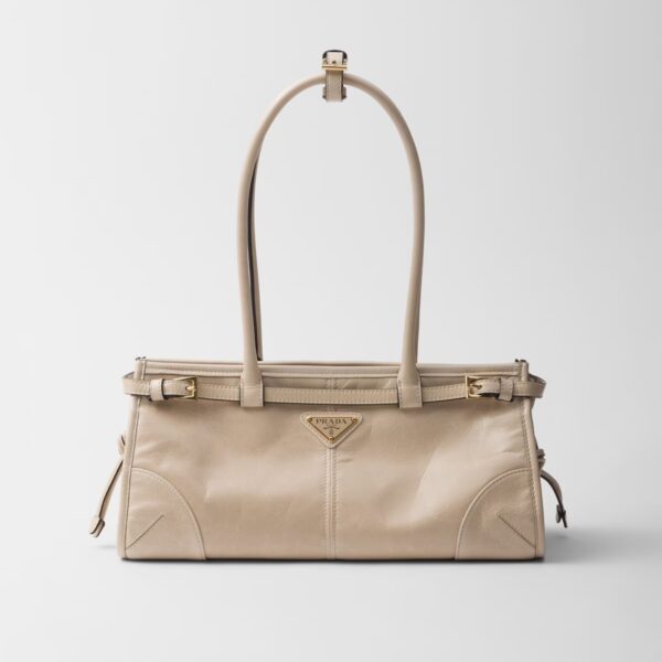 Prada Bonnie Medium Leather Handbag Lilac